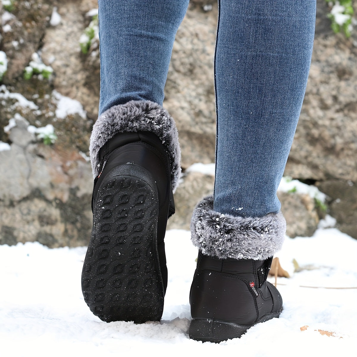 Women's Non-slip Snow Boots Comfortable Warm Hiking Shoes