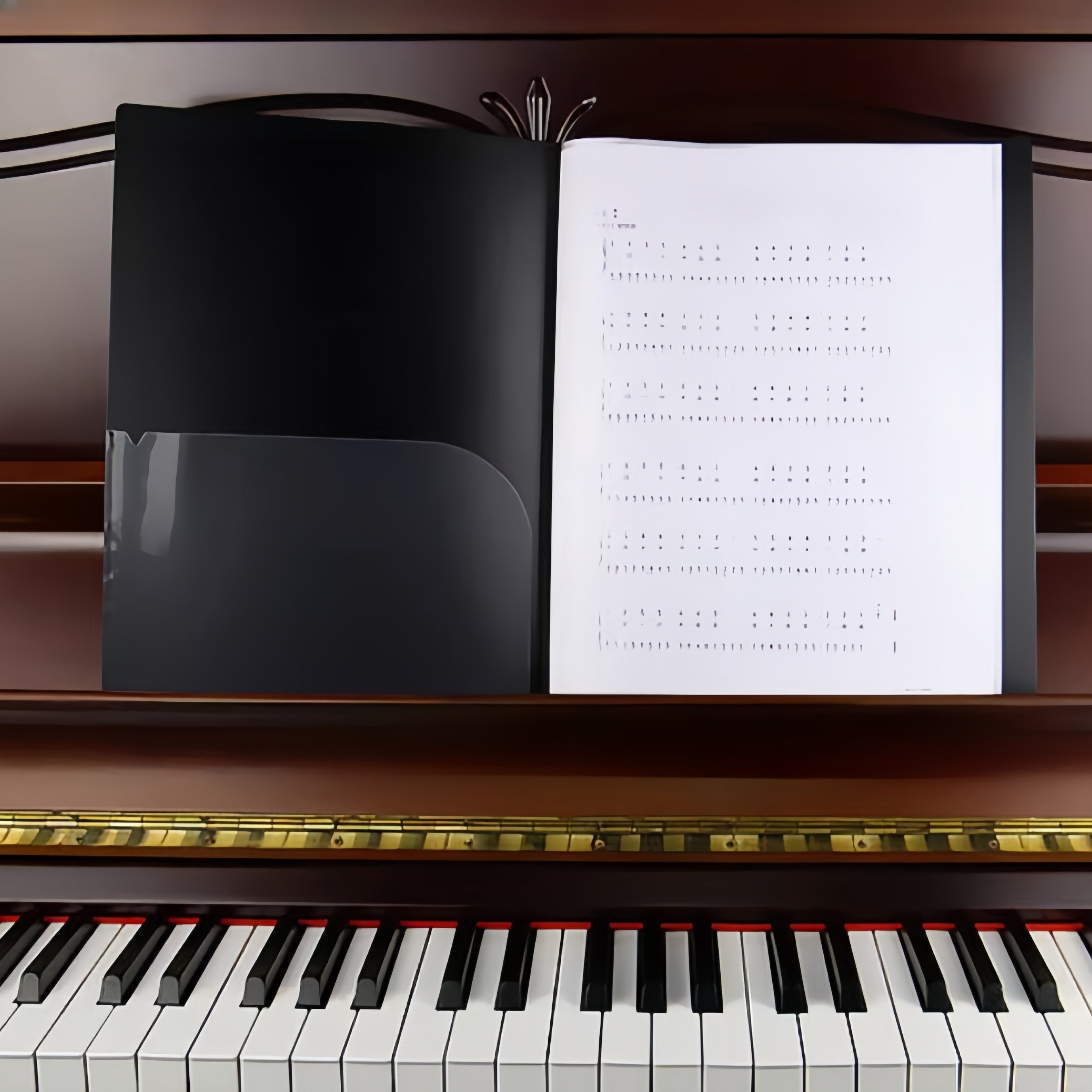 10pcs A4 Transparent Music Notation Book Clip, Five line Notation Piano Clip