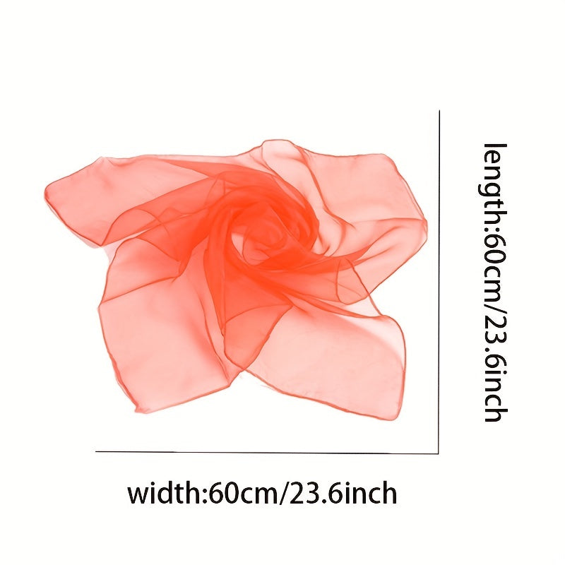Breathable Gauze Neck Scarf Chiffon Bandana