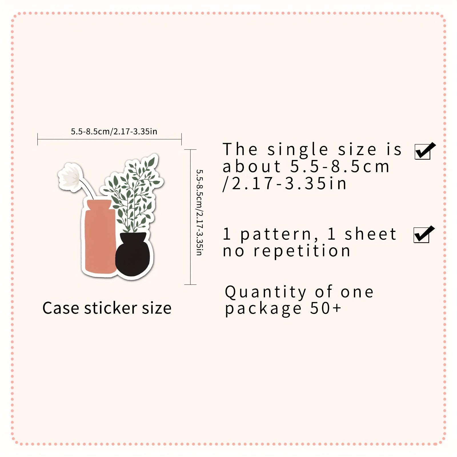 50Pcs Bohemian Style Stickers for Car Laptop Water Bottle