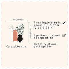 50Pcs Bohemian Style Stickers for Car Laptop Water Bottle