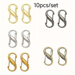 10pcs Chain Strap Bag Adjustable Metal Buckles Chain Links Tiny Clip For Bag