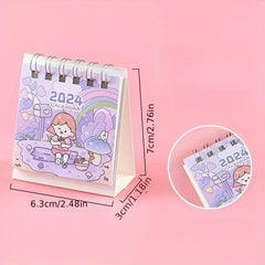 Cartoon Mini Desktop Small Table Calendar Monthly Calendar