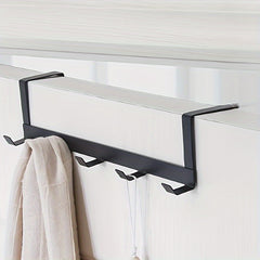 2pcs Iron Door Back Five Link Hook Strong Load-bearing Clothes Hook
