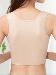 Zip Front Sports Bra Breathable Yoga Fitness Lingerie