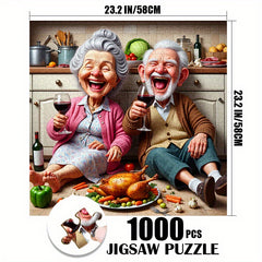 1000pcs Jigsaw Puzzle for Adults - Elderly Couple Dinner