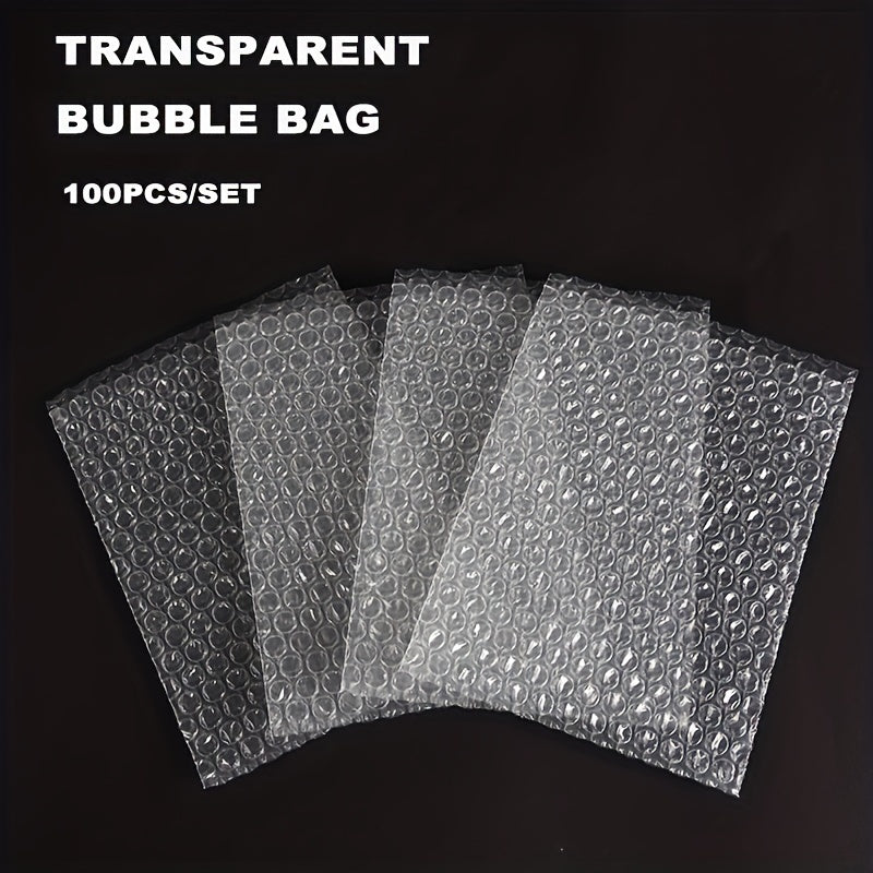 100pcs Transparent Bubble Packaging Bags Polyethylene Mailing Bags