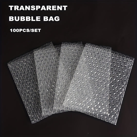 100pcs Transparent Bubble Packaging Bags Polyethylene Mailing Bags