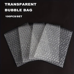 100pcs Transparent Bubble Packaging Bags Polyethylene Mailing Bags