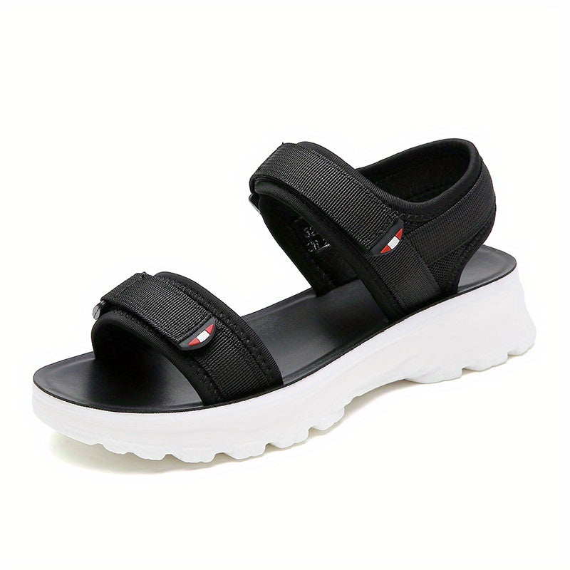 Women's Platform Sandals Hook & Loop Summer Shoes Comfortable Open Toe Sandals