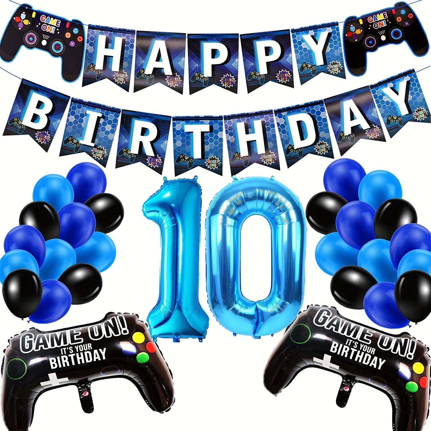Game Controller Birthday Party Balloon Set