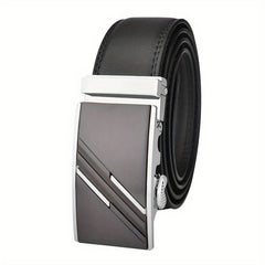 Men's Leather Belt Metal Automatic Buckle High Belt For Men
