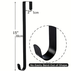 15 24 Cm Christmas Door Wreath Hook Holiday Iron Hook 1pc
