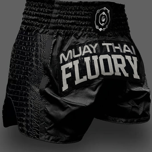 FLUORY Thai Boxer Shorts Sports Trunks For Muay Boxing Training