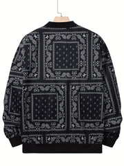 Men's Paisley Soft Shell Jacket Lightweight and Comfortable