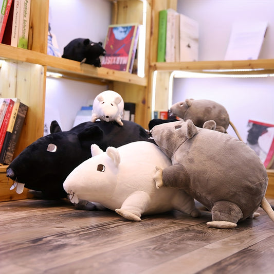 Soft Real Life Mini Rats Mouse Plush Toy, Lifelike Mice Stuffed Animals