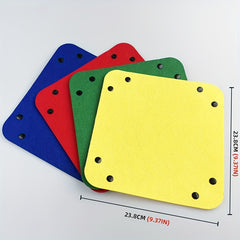 Portable Puzzle Mat Set with Storage Tray and Non Slip Surface