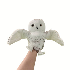 Snowy Owl Hand Puppets 7.87in for Family Role Playing