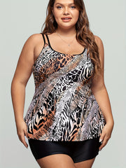  Animal Print Tankini Set