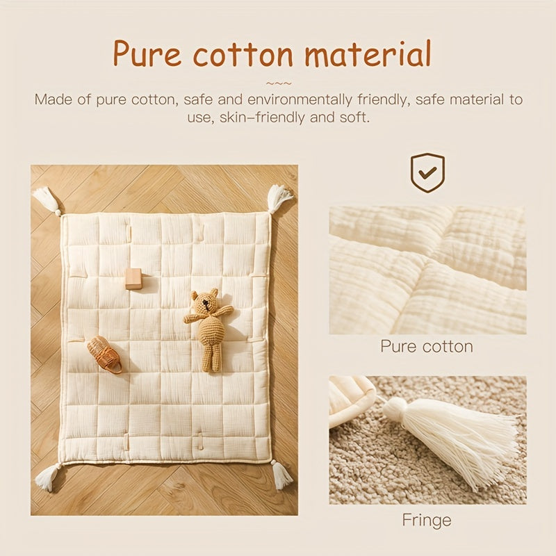 Tassel Floor Mat High Fabric Anti Slip Carpet