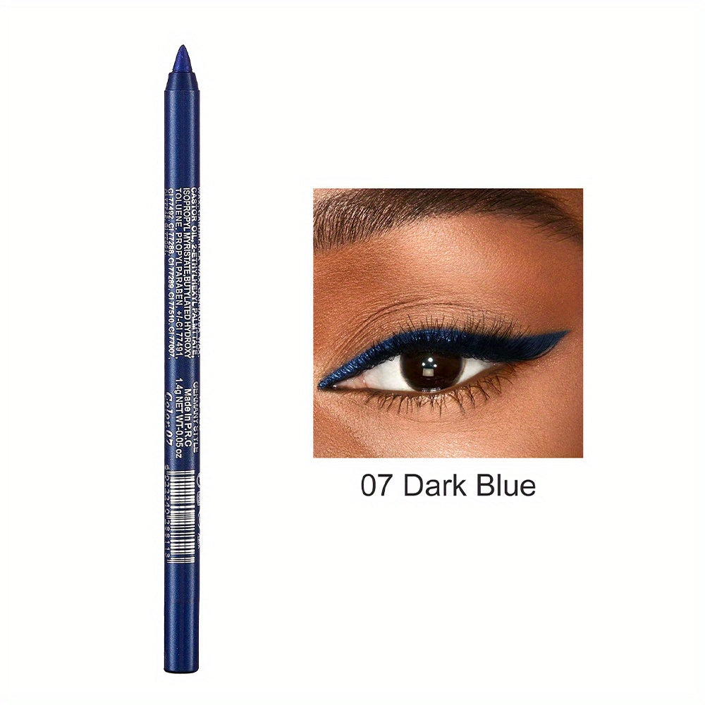 Monochromatic Pearly & Glitter Eyeliner Pen Waterproof Professional Eye Liner