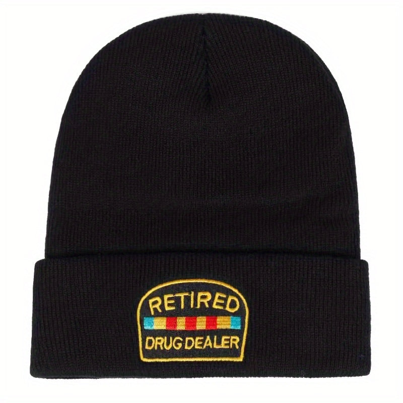 Embroidery Knitted Hat Warm Beanie