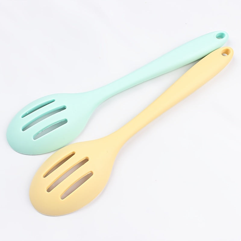 Silicone Skimmer Colander & Slotted Spoon Set for Parties & Catering