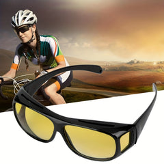 Night Vision Sunglasses with Yellow Film for Sports Riding