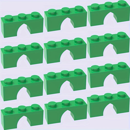 12pc Building Blocks Semi Circular Arch Construction Toy Educational DIY
