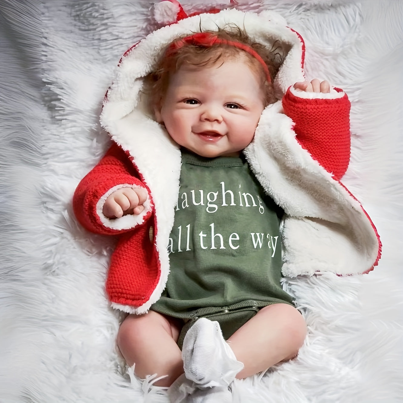 Realistic Reborn Youngsters Doll with Rooted Hair Soft Silicone Vinyl 3D Skin