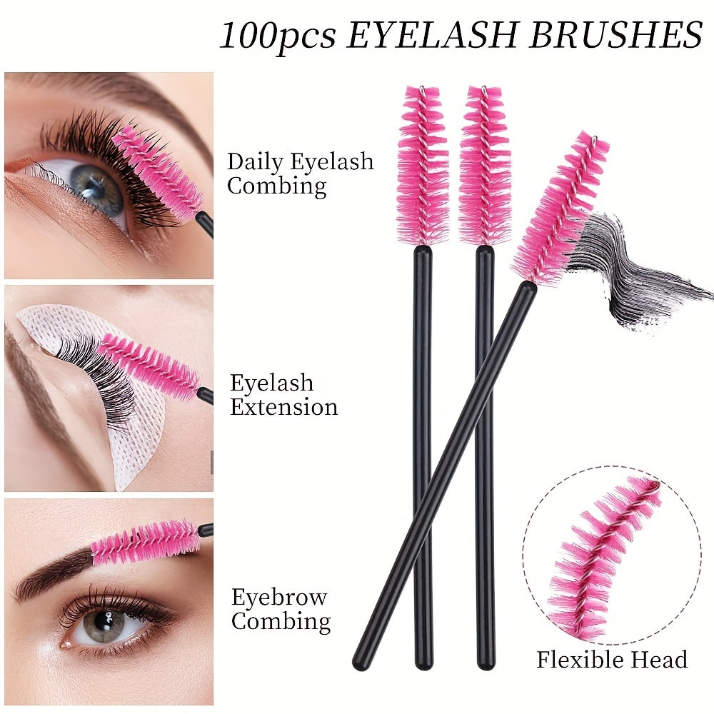 Eyelash Extension Kit with Mascara Shield Applicator & 20 Mascara Wands