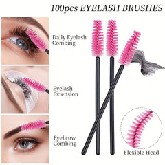 Eyelash Extension Kit with Mascara Shield Applicator & 20 Mascara Wands