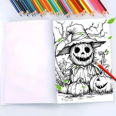 Deluxe Horror Coloring Book - 22 Pages - Watercolor Paper