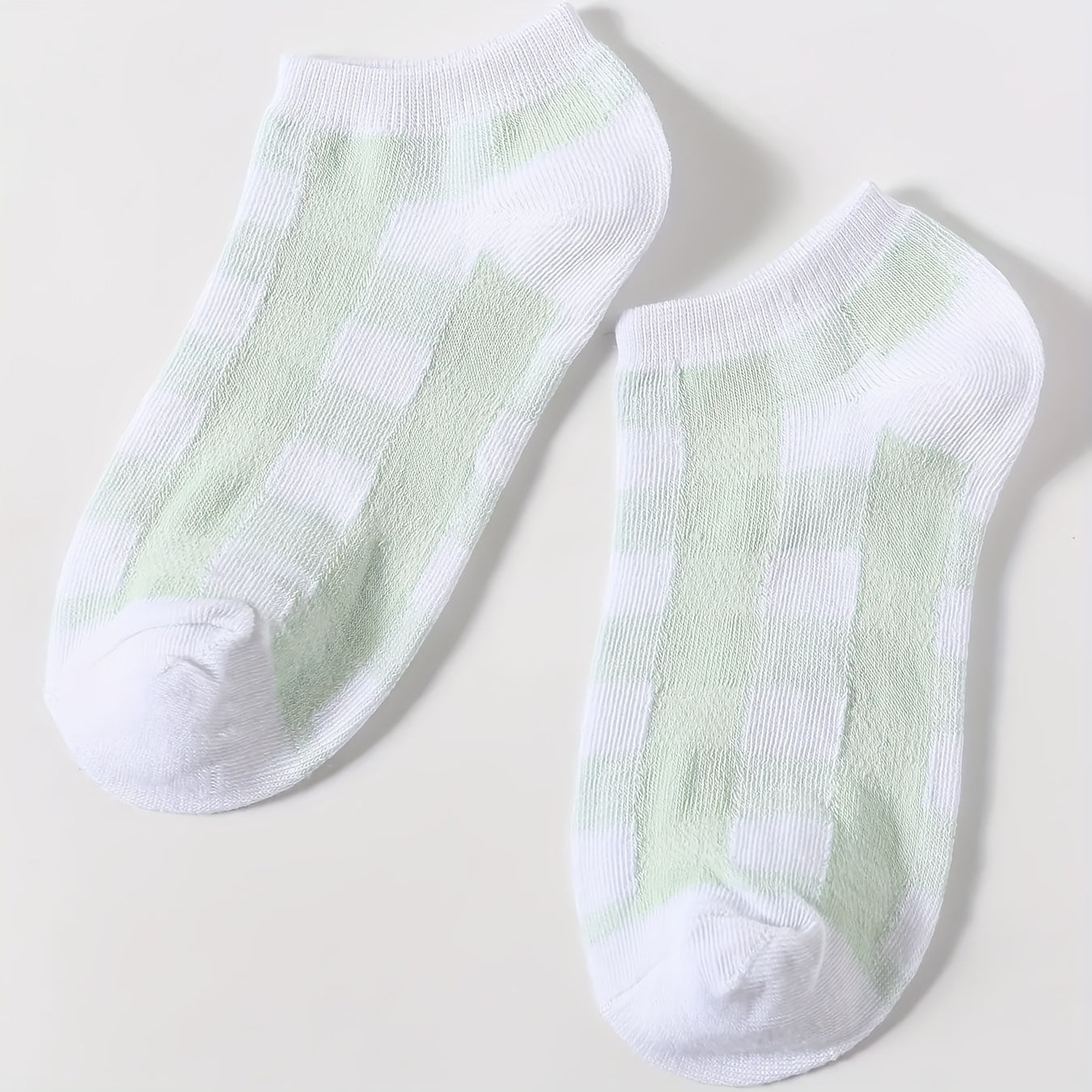 5 Pairs Striped & Leaf Print Low Cut Ankle Socks Women's Stockings