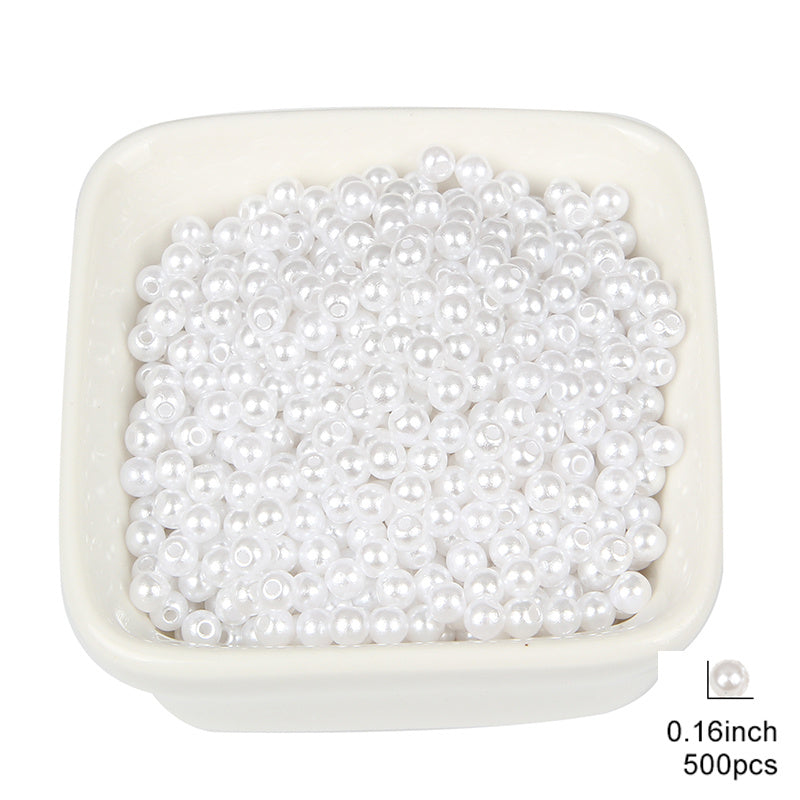 ABS Pearl Beads Round Beads for Jewelry Making DIY 3-20mm