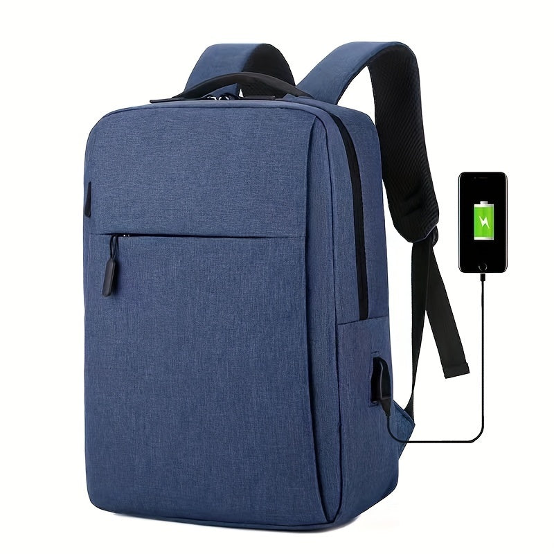Casual Minimalist Laptop Backpack Solid All Match Storage Work Bag