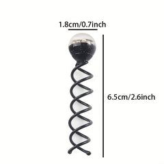 Crystal Bead Spiral Hair Pin Coils Hair Accessories