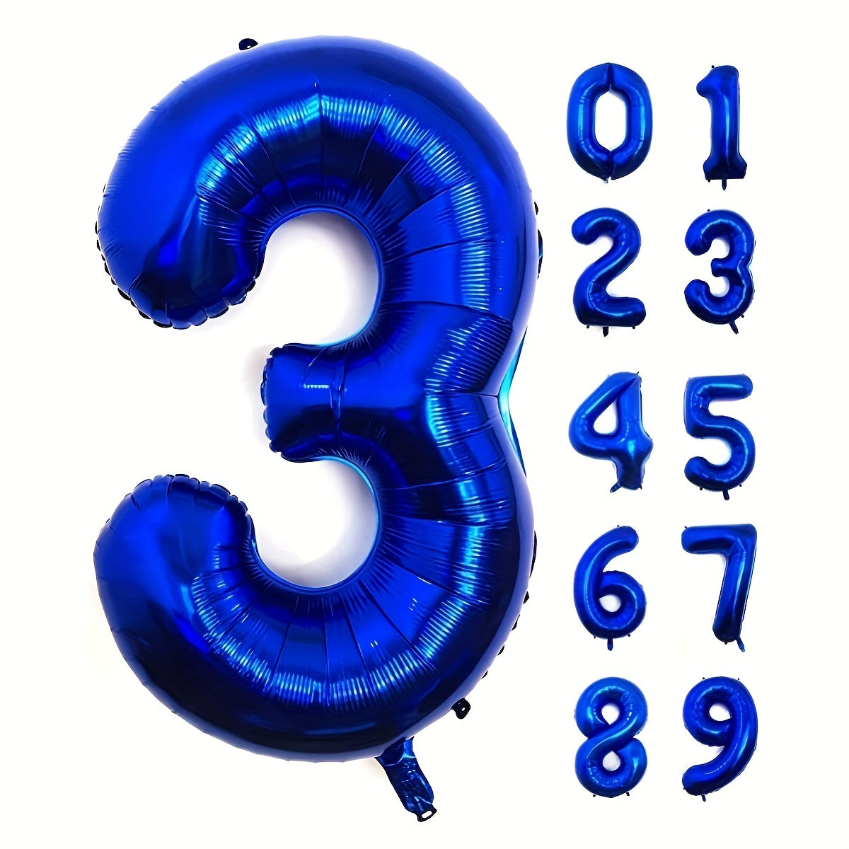 40 Inch Navy Digital 0-9 Large Number Balloon for Party Graduation Anniversary