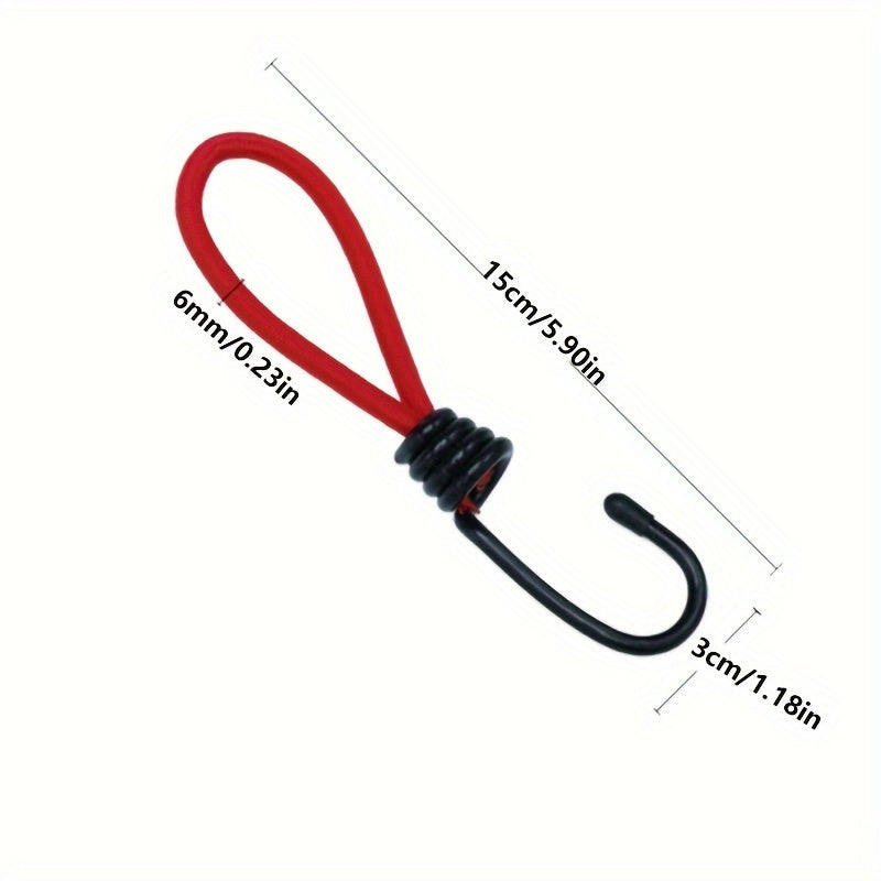 3pcs Camping Tent Elastic Rope With Hook for Hiking
