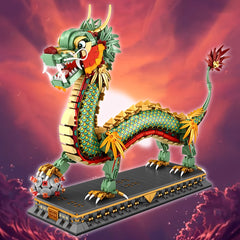 Dragon Building Blocks Culture Animal DIY Bricks Desk Decoration