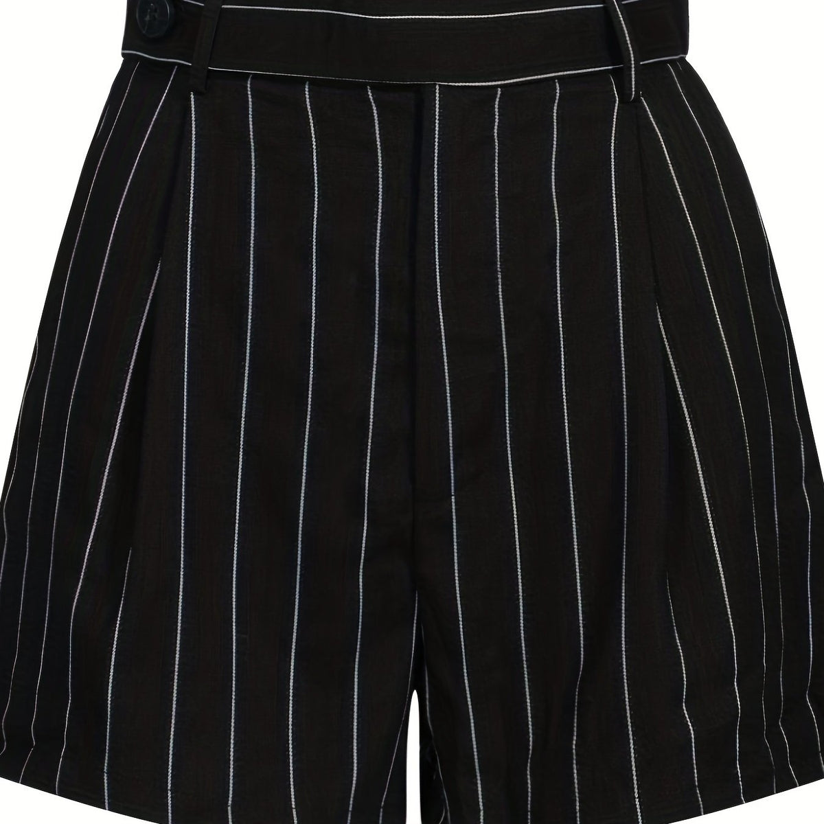 Striped Print High Waist Summer Shorts Women's Clothing