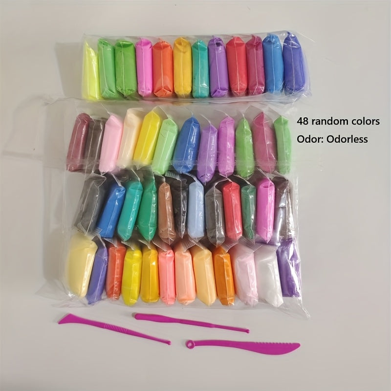 Air Dry Clay Set Lightweight Flexible Easy to Shape Crafting Modeling Deco