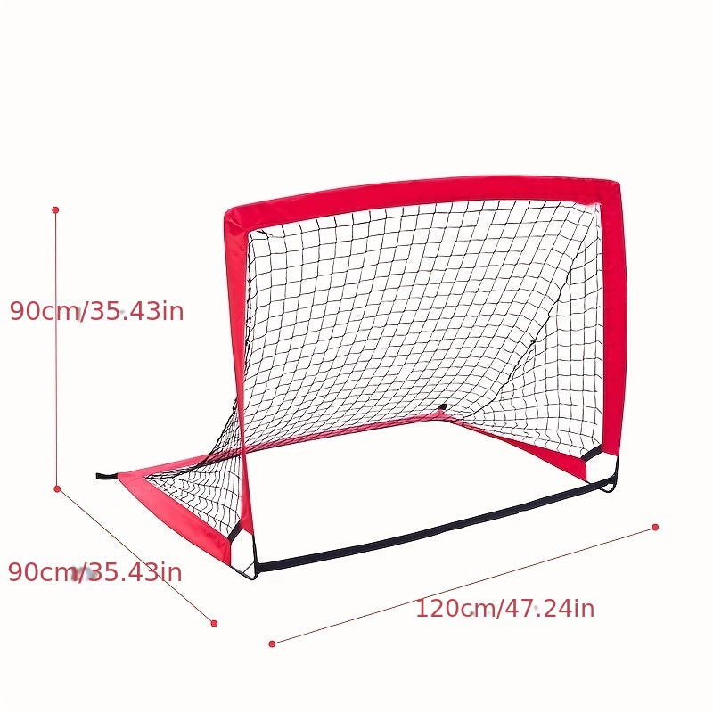 2pcs Portable Soccer Goal Bouncing Net Indoor & Outdoor Training Football Net