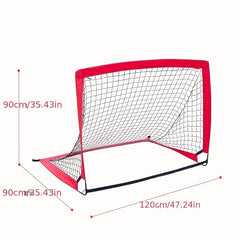 2pcs Portable Soccer Goal Bouncing Net Indoor & Outdoor Training Football Net