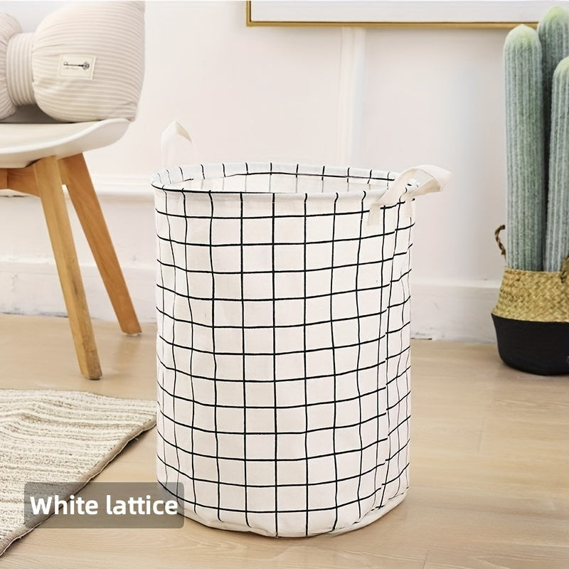 Canvas Laundry Basket Collapsible Storage Bin