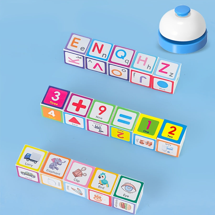 Kids' Letter Building Blocks Game And Intelligence Table Game Toy