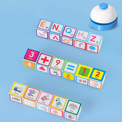 Kids' Letter Building Blocks Game And Intelligence Table Game Toy