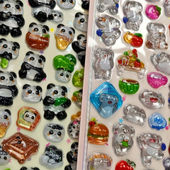 3D Hollow Sticker Fun Transparent Crystal Decals for DIY Decoration