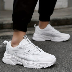 Men's Breathable Chunky Sneakers For Jogging Gym
