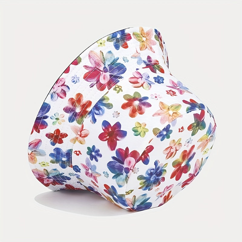 Floral Pattern Bucket Hat Sun Cap Unisex